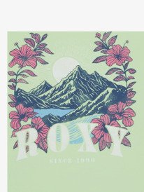 2 Lily Vintage - Short Sleeve T-Shirt for Girls 4-16 Green ERGZT04140 Roxy