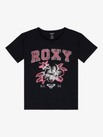 0 Lily Vintage - T-shirt met korte mouwen voor Meisjes 4-16 Black ERGZT04140 Roxy