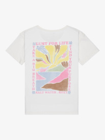 1 Lily Vintage - T-shirt met korte mouwen voor Meisjes 4-16 White ERGZT04140 Roxy