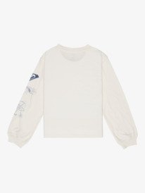 1 Orchidregular Go - Maglietta a Maniche Lunghe da Ragazza 4-16 White ERGZT04141 Roxy