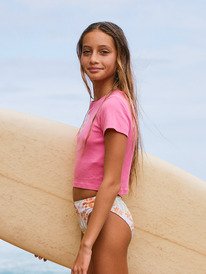 1 Baby One More Time - T-shirt court pour Fille 4-16 Rose ERGZT04143 Roxy