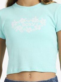 4 Baby One More Time - T-shirt curta para Raparigas 4-16 Azul ERGZT04152 Roxy