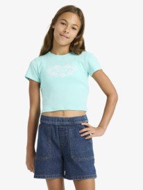 0 Baby One More Time - T-shirt curta para Raparigas 4-16 Azul ERGZT04152 Roxy