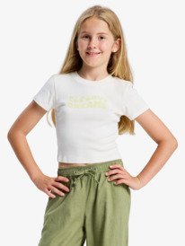 4 Baby One More Time - K&uuml;rzeres T-Shirt f&uuml;r M&auml;dchen 4-16 Weiss ERGZT04152 Roxy