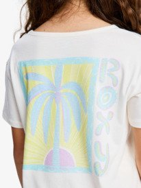 3 Lilyregular Night Vintage - Short Sleeve T-Shirt for Girls 4-16 White ERGZT04153 Roxy