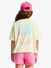 2 Daisyloose Season - T-shirt de manga curta para Raparigas 4-16 Verde ERGZT04155 Roxy