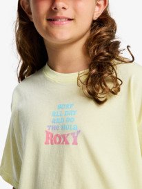 4 Daisyloose Season - T-shirt de manga curta para Raparigas 4-16 Verde ERGZT04155 Roxy