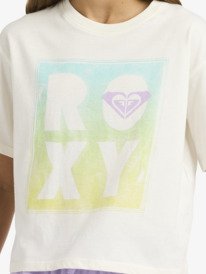 4 Daisyloose Beach - Short Sleeve T-Shirt for Girls 4-16 White ERGZT04156 Roxy