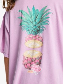 4 Eveoversize Washed - T-shirt de manga curta para Raparigas 4-16 Roxo ERGZT04157 Roxy