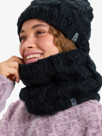 0 Winter  - Grob gestrickter Halswärmer für Frauen Schwarz ERJAA04294 Roxy