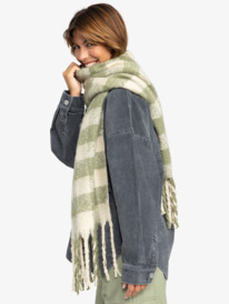 5 Cute Blush - Plaid Scarf for Women Green ERJAA04295 Roxy