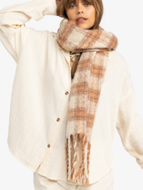 0 Cute Blush - Plaid Scarf for Women Beige ERJAA04295 Roxy