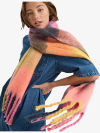 1 Cute Blush - Plaid Scarf for Women Yellow ERJAA04411 Roxy