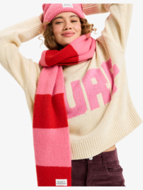 2 Forever Winter - Foulard à rayures pour Femme Rouge ERJAA04414 Roxy