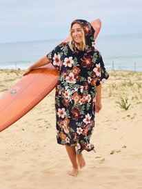 0 Stay Magical Printed - Poncho Towel for Women Brown ERJAA04433 Roxy