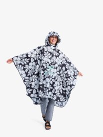 0 Midnight Rain - Poncho de pluie pour Unisexe Multi ERJAA04470 Roxy