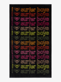 0 Cold Water Message - Beach Towel Black ERJAA04481 Roxy
