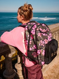 1 Shadow Swell Printed  - Medium Backpack for Women Black ERJBP04883 Roxy