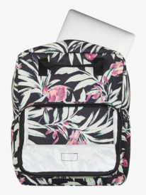 5 Better With Sun Printed - Medium Backpack for Women Black ERJBP04886 Roxy