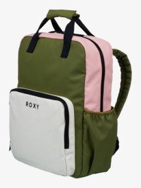 1 Schoolie - Medium Backpack for Women Green ERJBP04893 Roxy