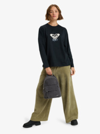 1 Feeling Vibes Small - Kleiner Rucksack für Frauen Grau ERJBP04900 Roxy