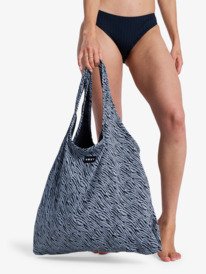 0 Urban Party - Bolsa de playa con asas para mujer Negro ERJBP04947 Roxy