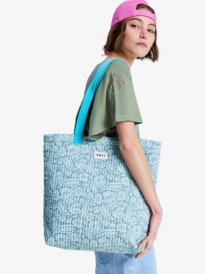 0 Wildest Dream - Bolsa de playa con asas para mujer Verde ERJBP04948 Roxy