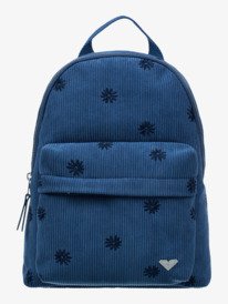 0 Feeling Emby 8L - Corduroy Small Backpack for Women Blue ERJBP04965 Roxy