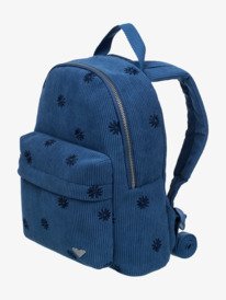 1 Feeling Emby 8L - Corduroy Small Backpack for Women Blue ERJBP04965 Roxy