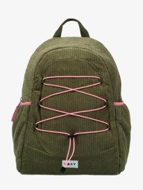 0 True Color 15L - Corduroy Medium Backpack for Women Green ERJBP04967 Roxy