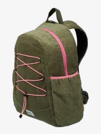 1 True Color 15L - Corduroy Medium Backpack for Women Green ERJBP04967 Roxy
