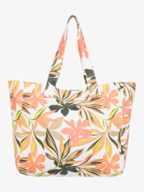 4 Anti Bad Vibes Printed - Large Tote Bag White ERJBT03326 Roxy