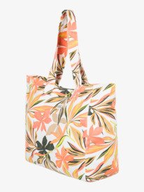 3 Anti Bad Vibes Printed - Large Tote Bag White ERJBT03326 Roxy