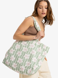 0 Anti Bad Vibes - Grande borsa tote da Donna Green ERJBT03406 Roxy