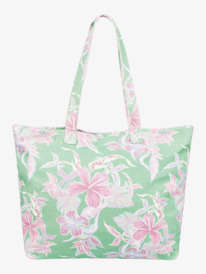 5 Hibiscus Island - Bolsa de tela grande para Mujer Verde ERJBT03420 Roxy