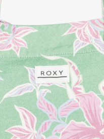 3 Hibiscus Island - Bolsa de tela grande para Mujer Verde ERJBT03420 Roxy