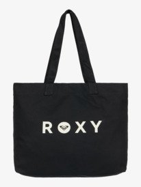 2 Go For It - Bolsa de playa con asas para mujer Negro ERJBT03427 Roxy