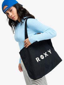 0 Go For It - Bolsa de playa con asas para mujer Negro ERJBT03427 Roxy