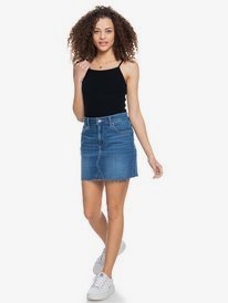3 Kissing Romance - Denim Rok voor Dames  ERJDK03023 Roxy