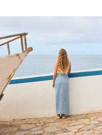 1 Sun Winds - Long Denim Skirt for Women Blue ERJDK03035 Roxy