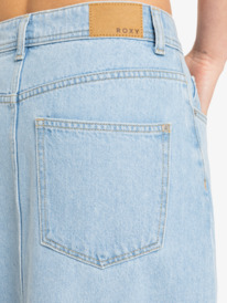 8 Sun Winds - Long Denim Skirt for Women Blue ERJDK03035 Roxy