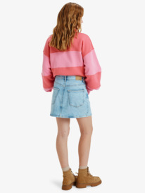 3 Rain Mini Skirt Beau Blue - Mini Denim Skirt for Women Blue ERJDK03038 Roxy