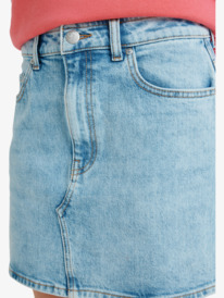 5 Rain Mini Skirt Beau Blue - Mini Denim Skirt for Women Blue ERJDK03038 Roxy