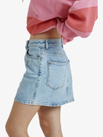 1 Rain Mini Skirt Beau Blue - Mini Denim Skirt for Women Blue ERJDK03038 Roxy