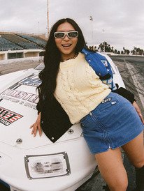 0 Chloe Kim - Moto Style Mini Skirt for Women Purple ERJDK03041 Roxy