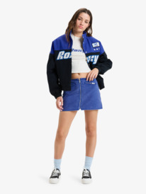 4 Chloe Kim - Minifalda estilo motociclista para mujer Violeta ERJDK03041 Roxy