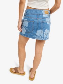 4 Stunning Spirit - Denim Skirt for Women Blue ERJDK03045 Roxy
