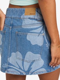 6 Stunning Spirit - Denim Skirt for Women Blue ERJDK03045 Roxy