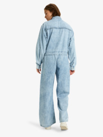 9 Coastal Weekend - Langärmliger Jeans-Einteiler für Frauen Blau ERJDO03001 Roxy