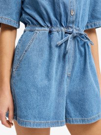 3 Real Tomorrow - Salopette courte pour Femme Bleu ERJDO03007 Roxy